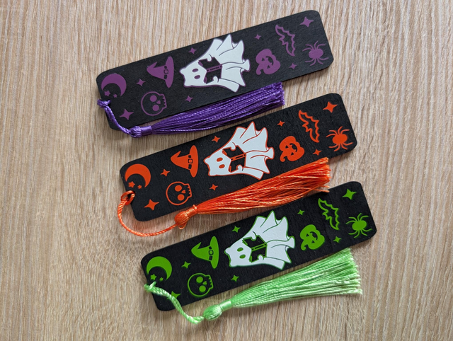 Marque-pages Halloween - phosphorescent