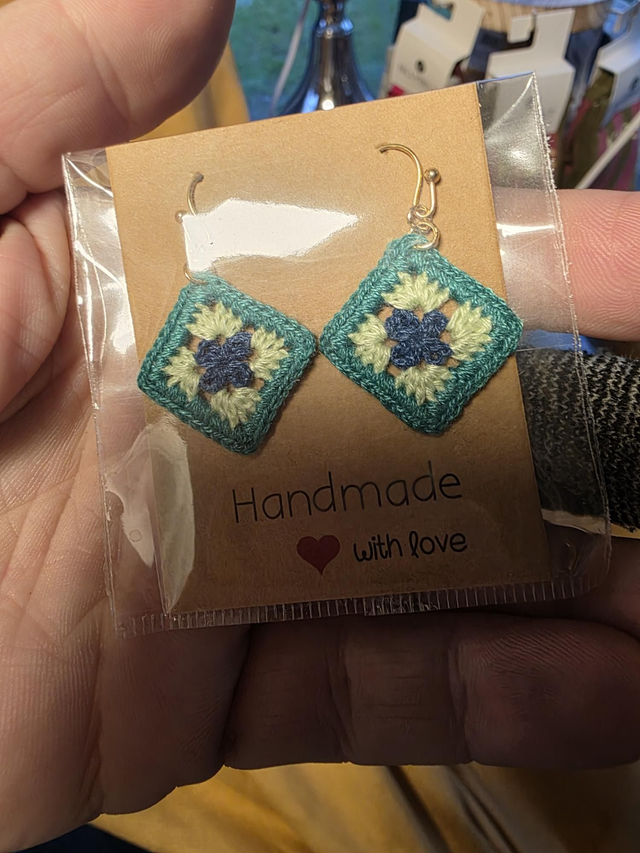 Boucles d'oreilles au crochet 