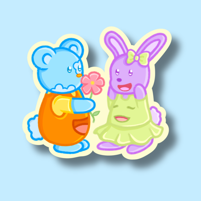 Sticker Tibloo & Lila 