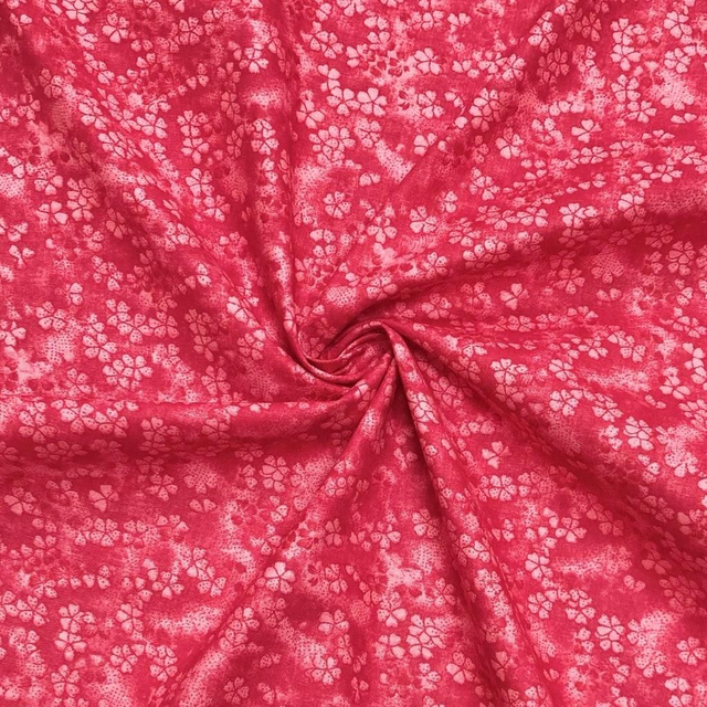 John Loudon Oriental Flowers in Ruby Red