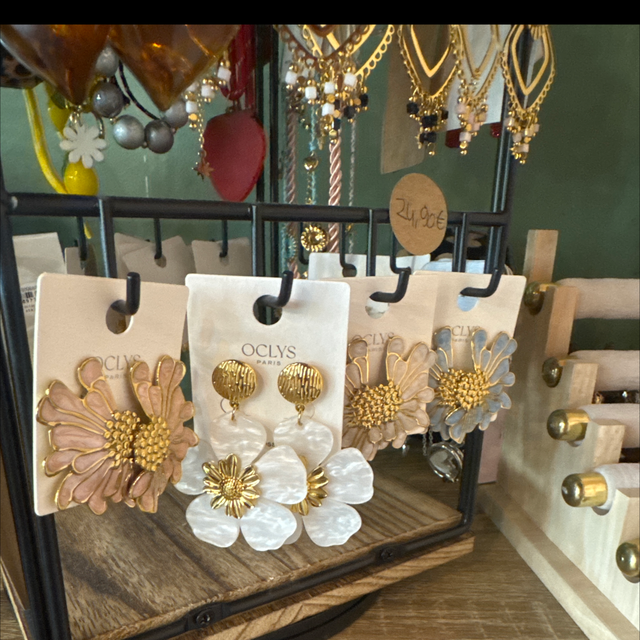 Boucles Florie fleur