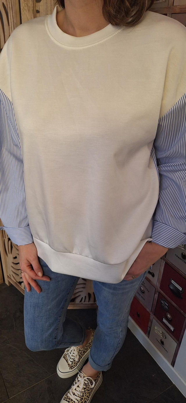 sweat chemise blanc