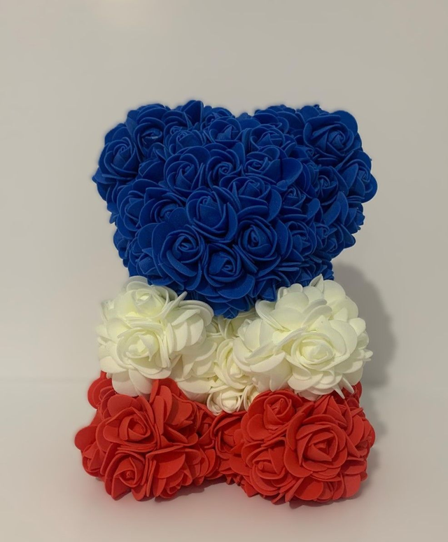 Ours sportif  bleu/blanc/rouge