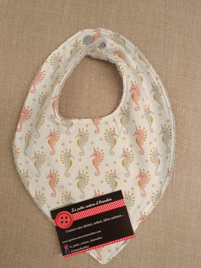 Bavoir bandana hippocampe 