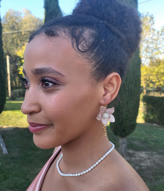 BOUCLES D'OREILLE en résine-Les Intemporelles-