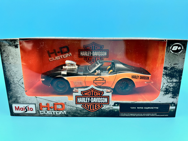 Chevrolet Corvette Harley-Davidson år 1970 skala - 1:24