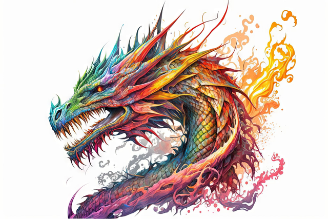 Colourful Chinese Dragon T-Shirt