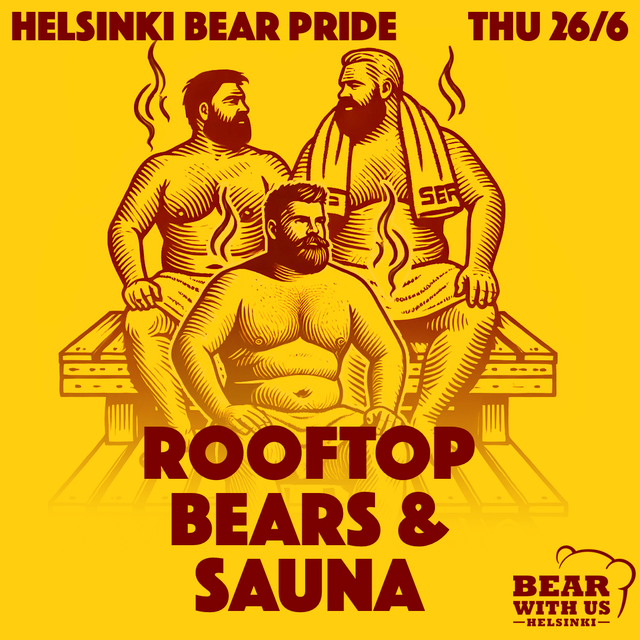 26.6.2025 - Rooftop Bears & Sauna @ Sture 16 Spa & Terrace