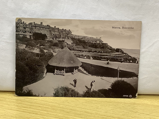 Boscombe Marina, Dorset, Posted vintage Valentine Series Vintage Postcard. Our Ref No. R821 £2.25