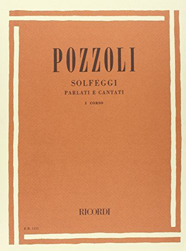 Pozzoli Solfeggi Parlati E Cantati Primo corso