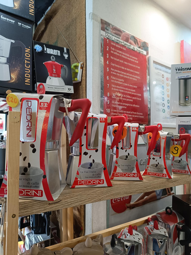 Pedrini brillante manico rosso mezza tazza