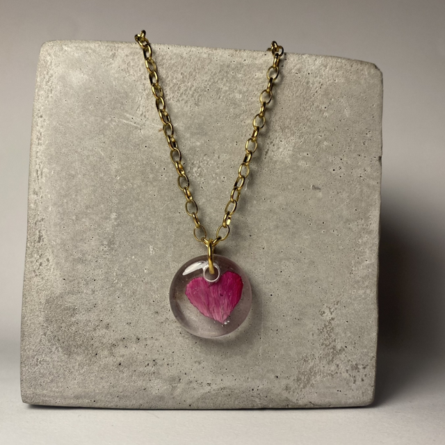 Collier maille ovale Ma rose