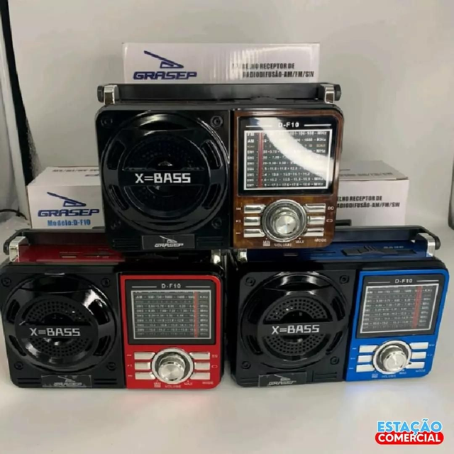 Rádio Retrô Vintage Portátil 