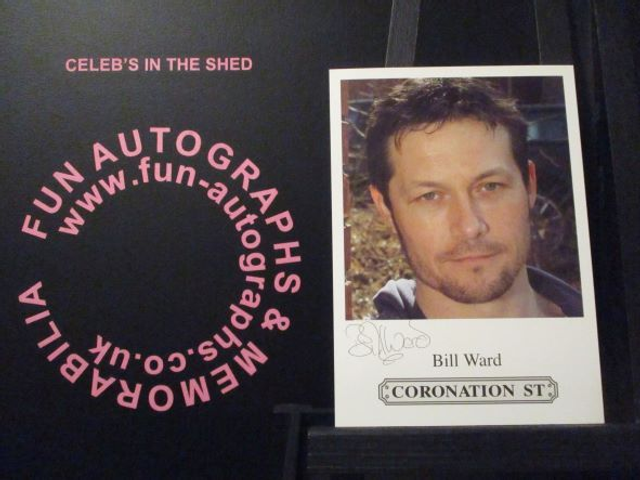 Bill Ward (Charlie Stubbs) Original Coronation Street Pre-Print Cast Card