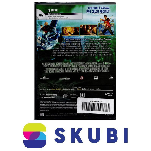 DVD Čarodějův učeň / The Sorcerer's Apprentice - česky, anglicky