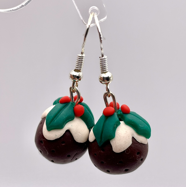 Christmas Pudding 3-d danglies