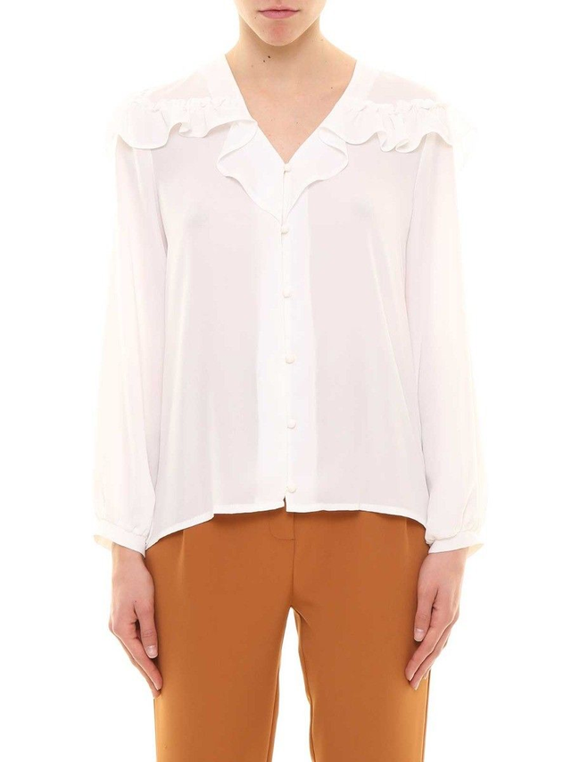 BERNA camicetta maniche lunghe rouge