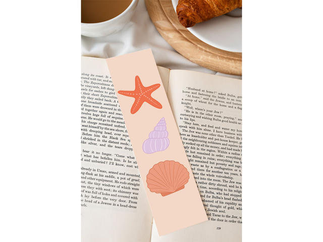 Dose de couleur - Coquillages Marque-page