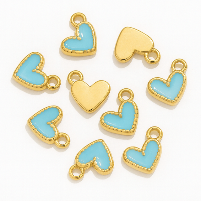 Petit cœur bleu ciel 