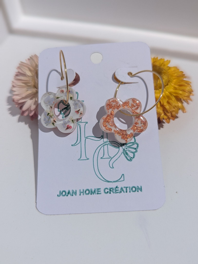 Pampilles fleurs réversibles