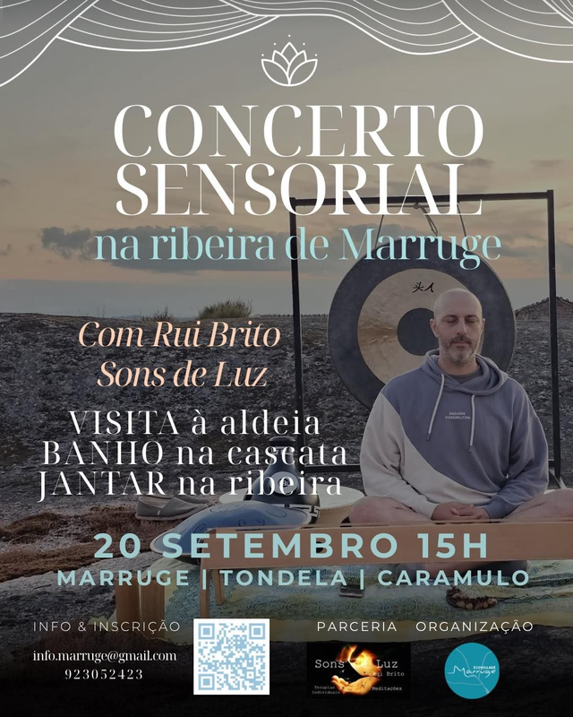 Concerto Sensorial & Jantar na ribeira de Marruge 