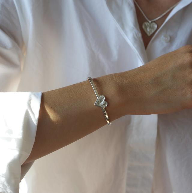 Tutti & Co promise bangle silver
