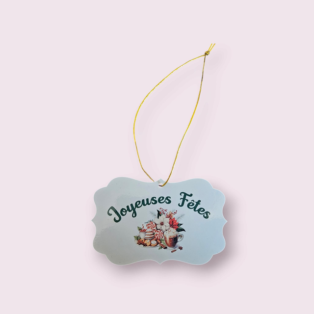 Plaque de noël Joyeuses Fêtes 