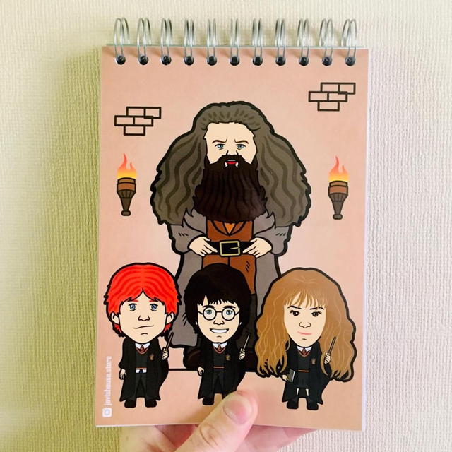 Croquera A5 hojas con punto Harry Potter