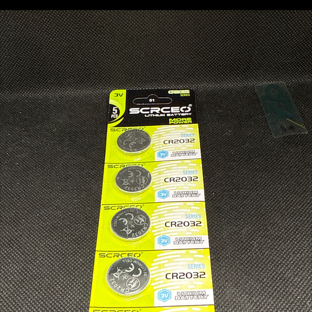 1151-SCRCEO CR2032 Lithium Batterien 3V | 5er Pack Knopfzellen für Autoschlüssel, Waagen etc.