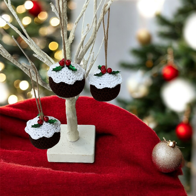 Crochet Christmas Puddings