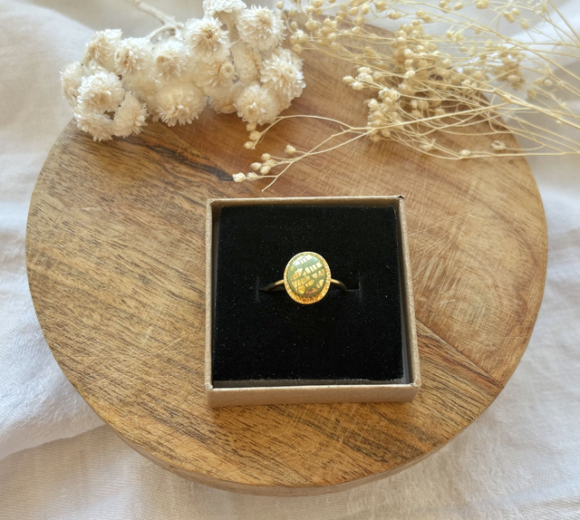 Bague fine - vert