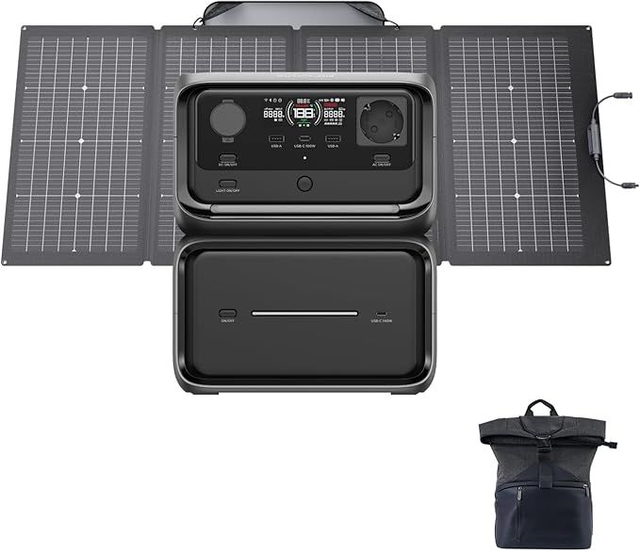 EcoFlow RIVER 3 Max Plus – Batterie LFP 858Wh, panneau solaire 220W, sortie 1200W, autonomie longue durée