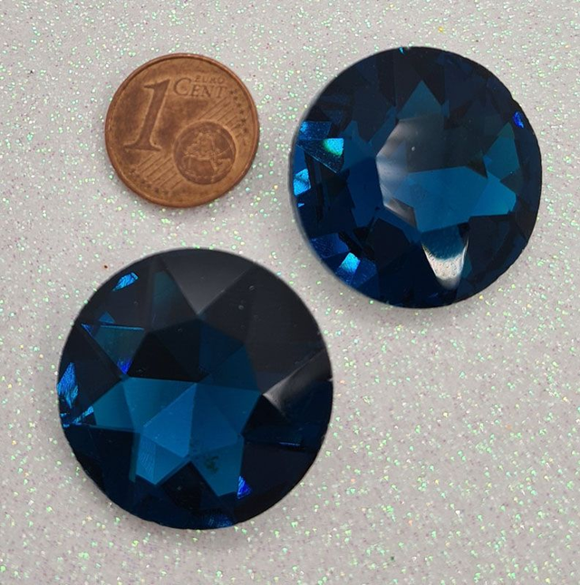 Fancy Chaton, Blue Zirkon, 27mm