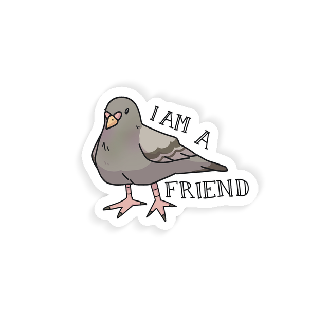 Pigeon Friend vinyl sticker