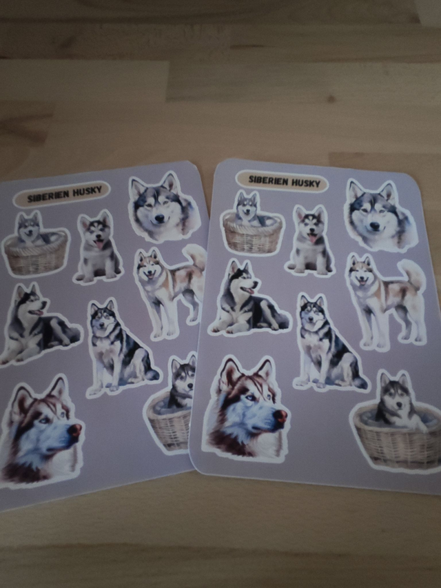 Planche stickers Husky