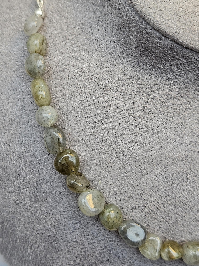 Labradorite sterling silver necklace 