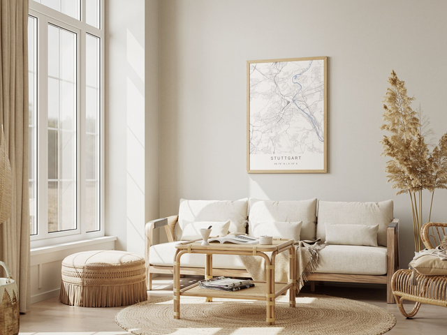 Stuttgart Stadtkarte | Druck | Poster