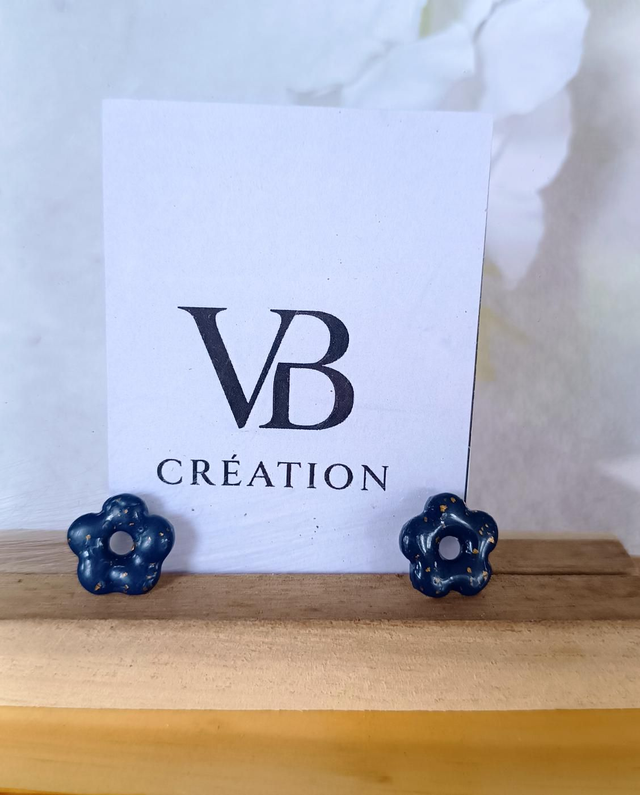 Pampilles petit modèle marines et or