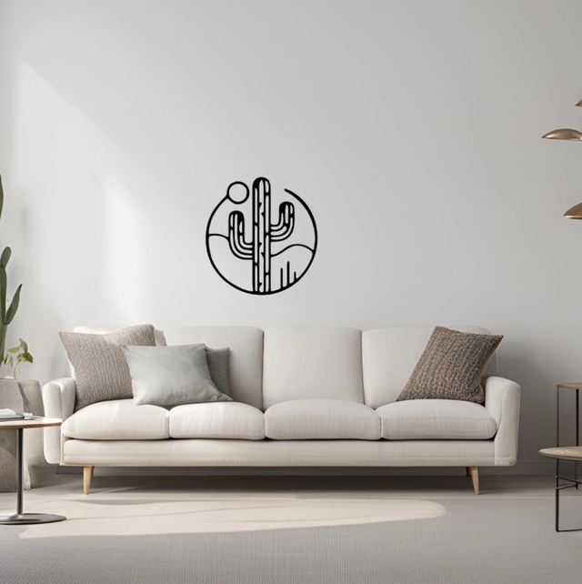 Rond cactus (41x39cm)