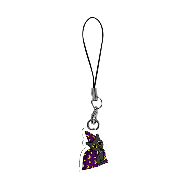 Wizard Cat Acrylic Phone Charm