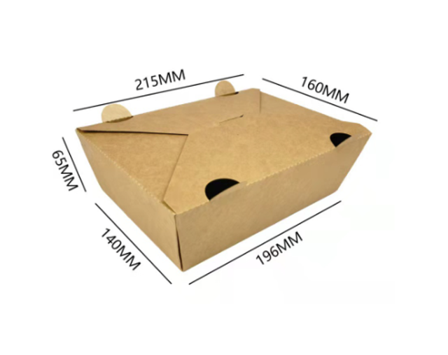 1900ml Premium Kraft Paper Food Box – No. 3 (BTC023)