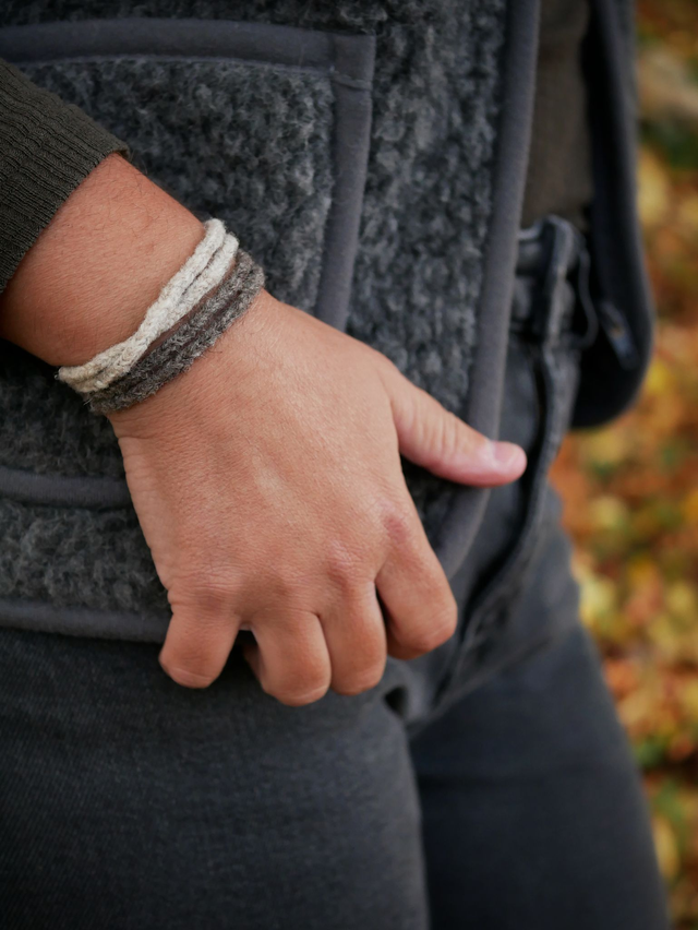 Bracelet RELIANCE - Laine double tour