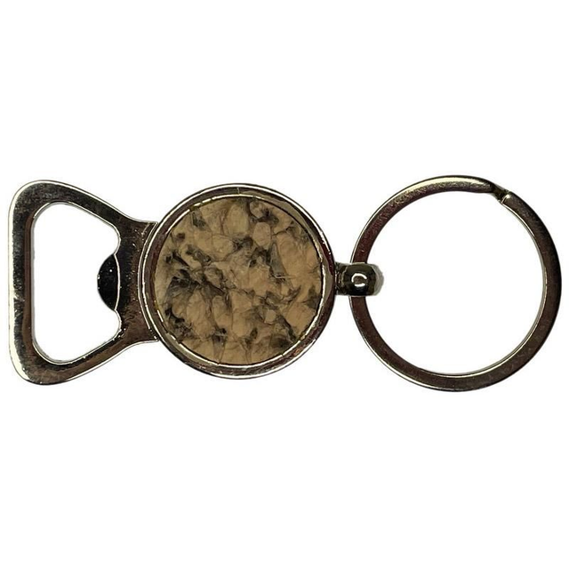 Flaschenöffner mit Hecht-Leder