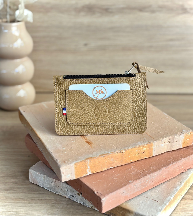 Porte monnaies-porte cartes Café au Lait