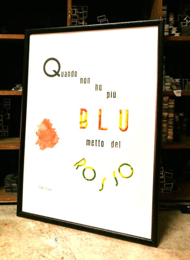 "Quando non ho più blu"  - Rosso-