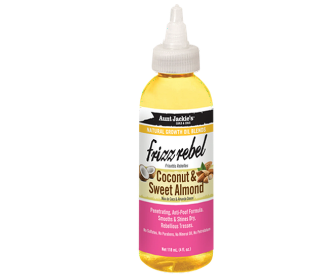 Aunt Jackie&#039;s &quot;Frizz Rebel&quot; Coconut &amp; Sweet Almond Growth Oil 4oz
