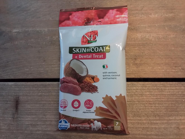 N&D dental treat hert quinoa med/maxi