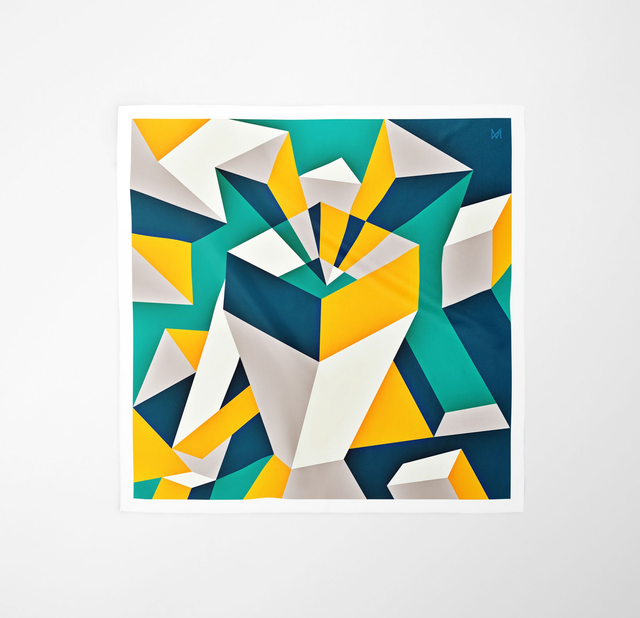 POCHETTE IN SETA "PENSIERI" - ARTE IN SETA