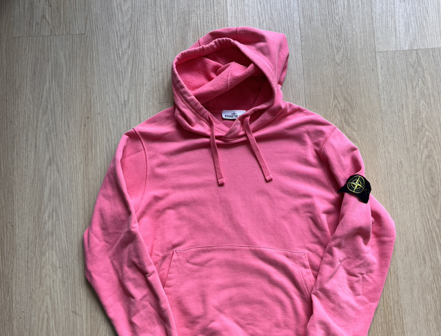 Stone Island pink hoodie size L preowned