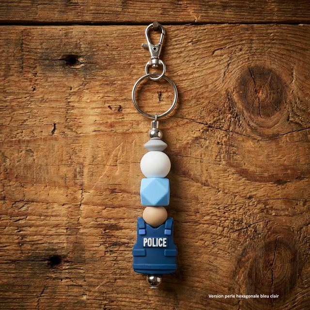 Porte-clé Police "Gilet par balles"